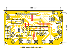 Pulse Generator - PCB components layout